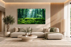 Wohnzimmer Moos-Motiv