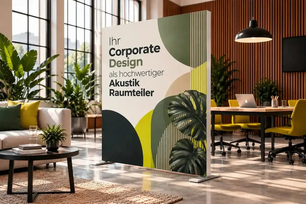 Akustik Raumteiler Corporate Design