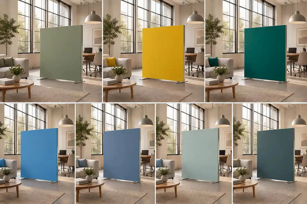 Akustik Raumteiler Corporate Design Farben