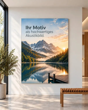 Akustikbild eigenes Motiv - für optimale Raumakustik freiraum Akustik