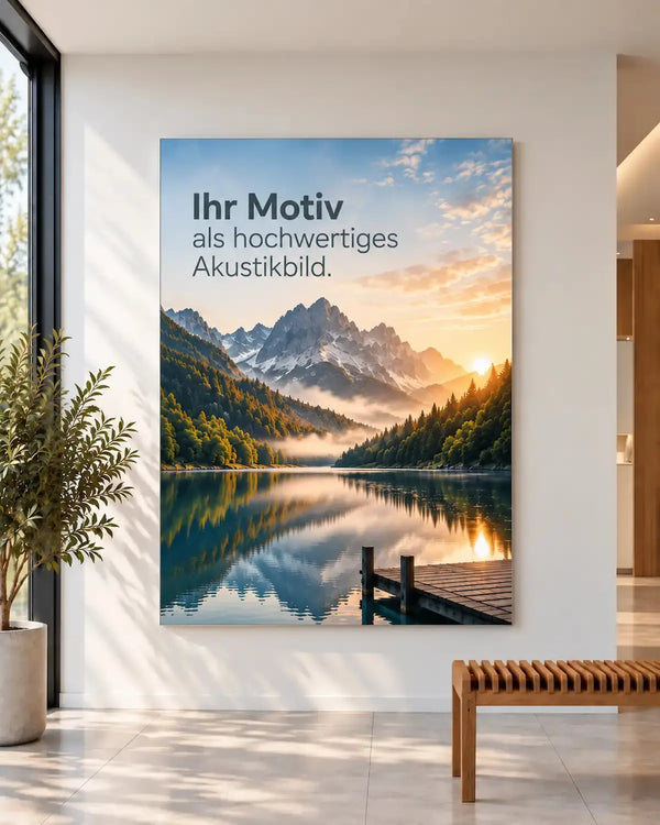 Akustikbild eigenes Motiv - für optimale Raumakustik freiraum Akustik