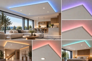 LED-Beleuchtung für Deckensegel pro laufender Meter Rahmen freiraum Akustik