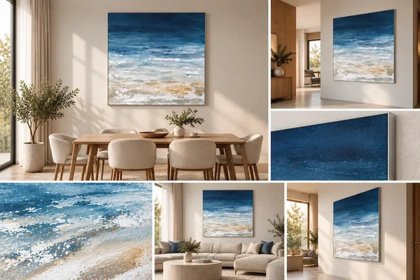 Skandinaviche Einrichtung Kunst Meer