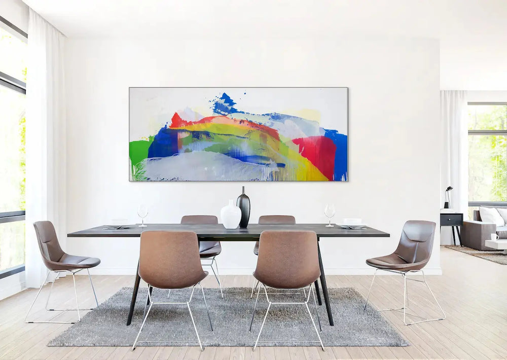 Wohnzimmer Kunst und Akustik