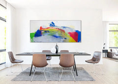 Wohnzimmer Kunst und Akustik
