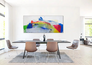 Wohnzimmer Kunst und Akustik