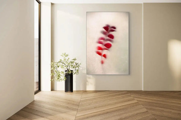 Akustikbild Red Day – Ausdrucksstarke Kunst für besondere Räume