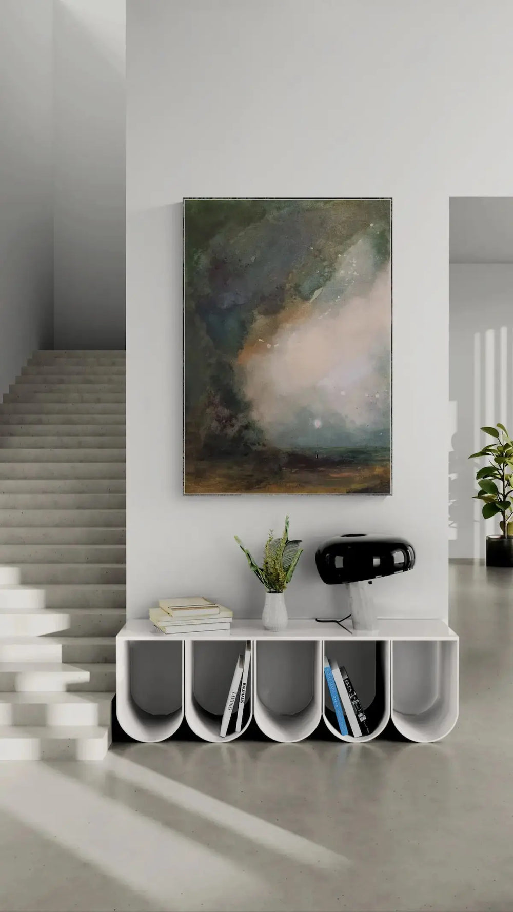 Schallabsorbierendes Akustikbilder mit Kunst von Stefanie Hagemann