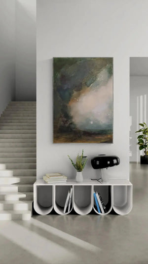 Schallabsorbierendes Akustikbilder mit Kunst von Stefanie Hagemann
