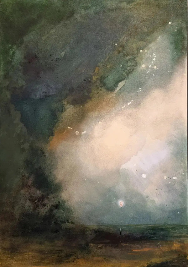 Schallabsorbierendes Akustikbilder mit Kunst von Stefanie Hagemann