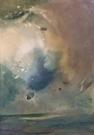 Schallabsorbierendes Akustikbilder mit Kunst von Stefanie Hagemann