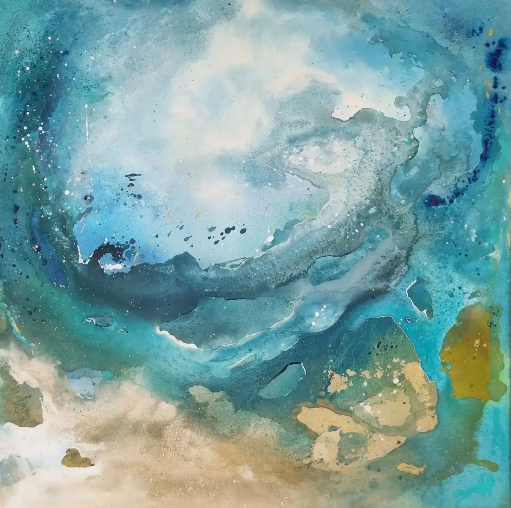 Akustikbild mit Kunst "The Seaside"