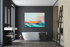 Akustikbild mit Motiv "Wild Sea" - Kunst, die Ruhe in Ihren Raum bringt